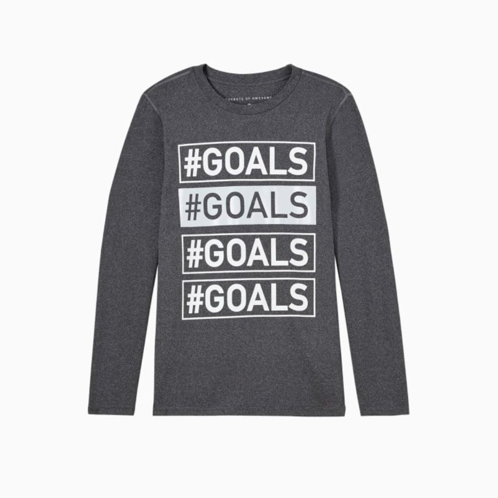 Rockets of Awesome REFLECTIVE #GOALS ACTIVE TEE